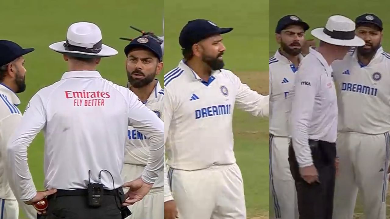 Rohit Sharma Virat Kohli Fight with Umpire