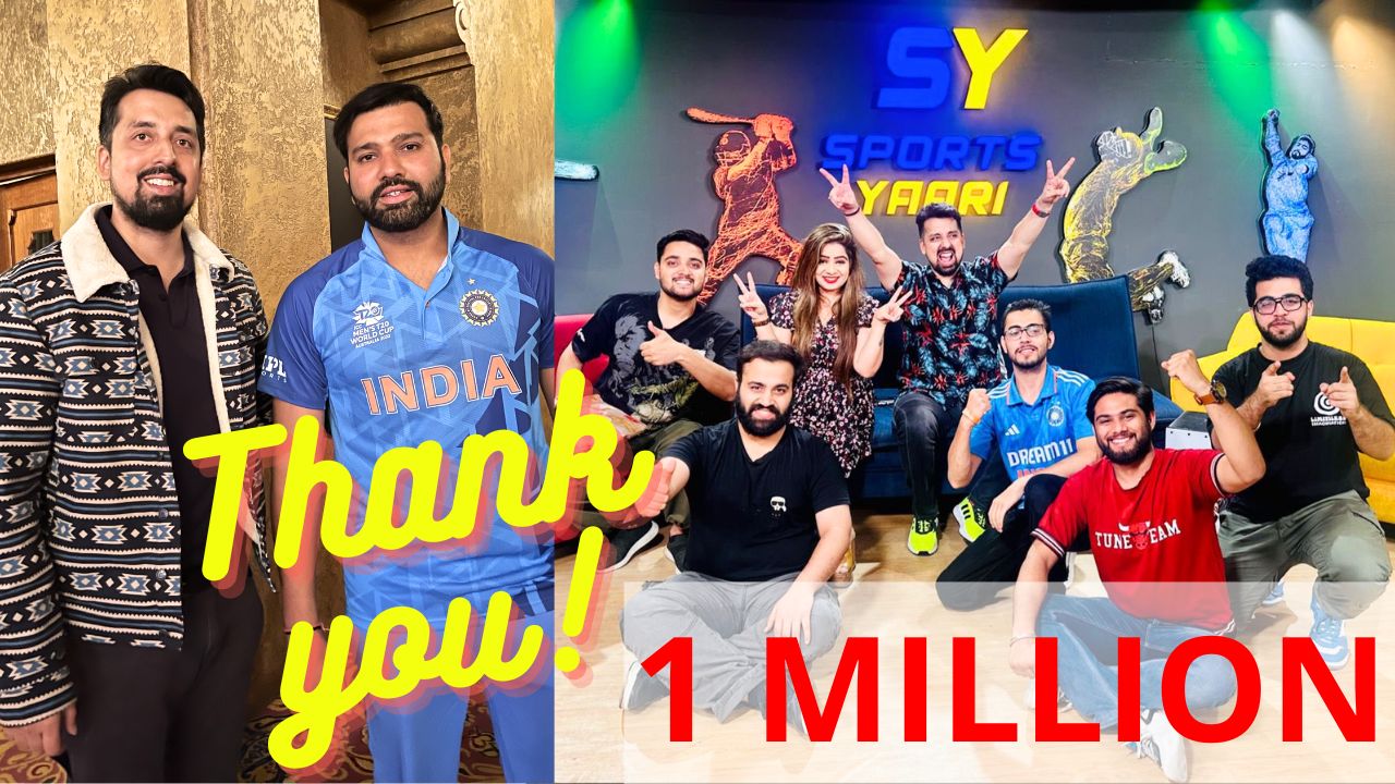 Sushant Mehta SPORTS YAARI 1 Million Subscribers on YouTube