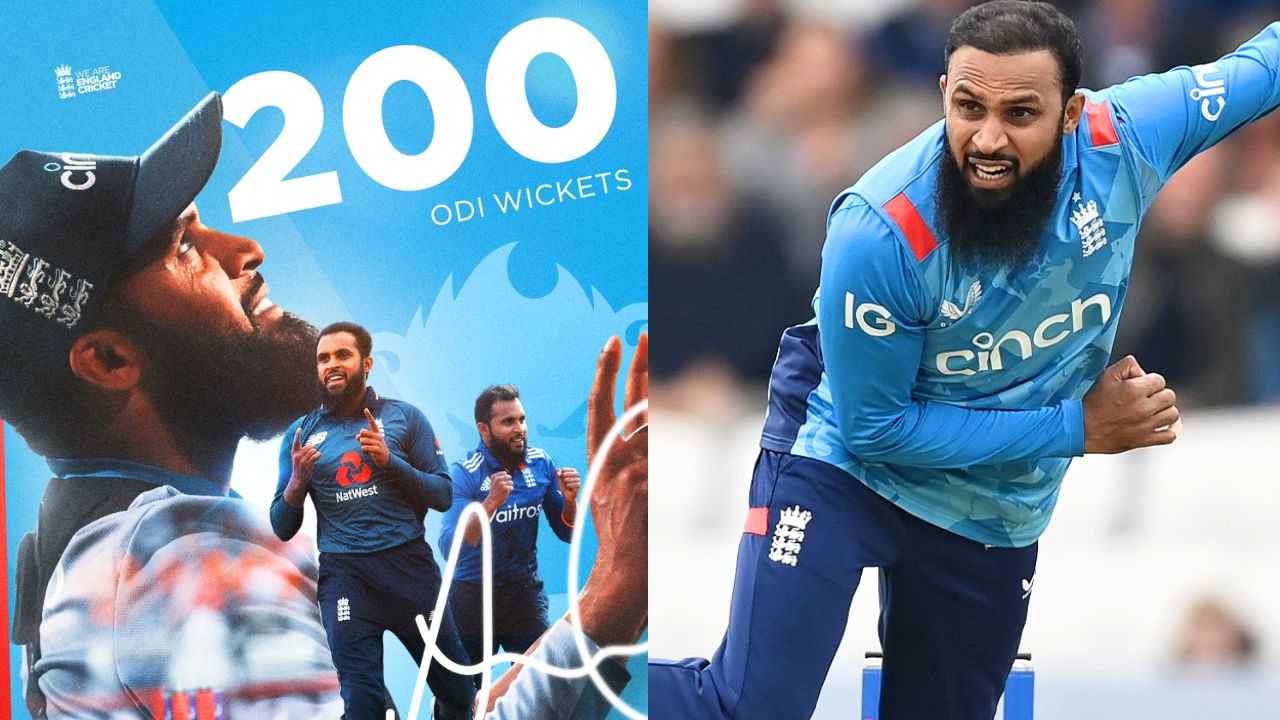 Adil Rashid became the first player to take 200 wickets in ODI for England