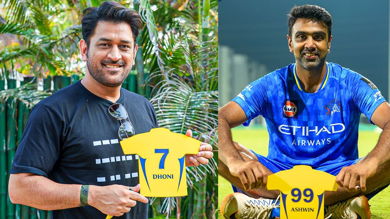 CSK MS Dhoni And R Ashwin Reunited As Chennai Super Kings Champ For IPL 2025 Preparations