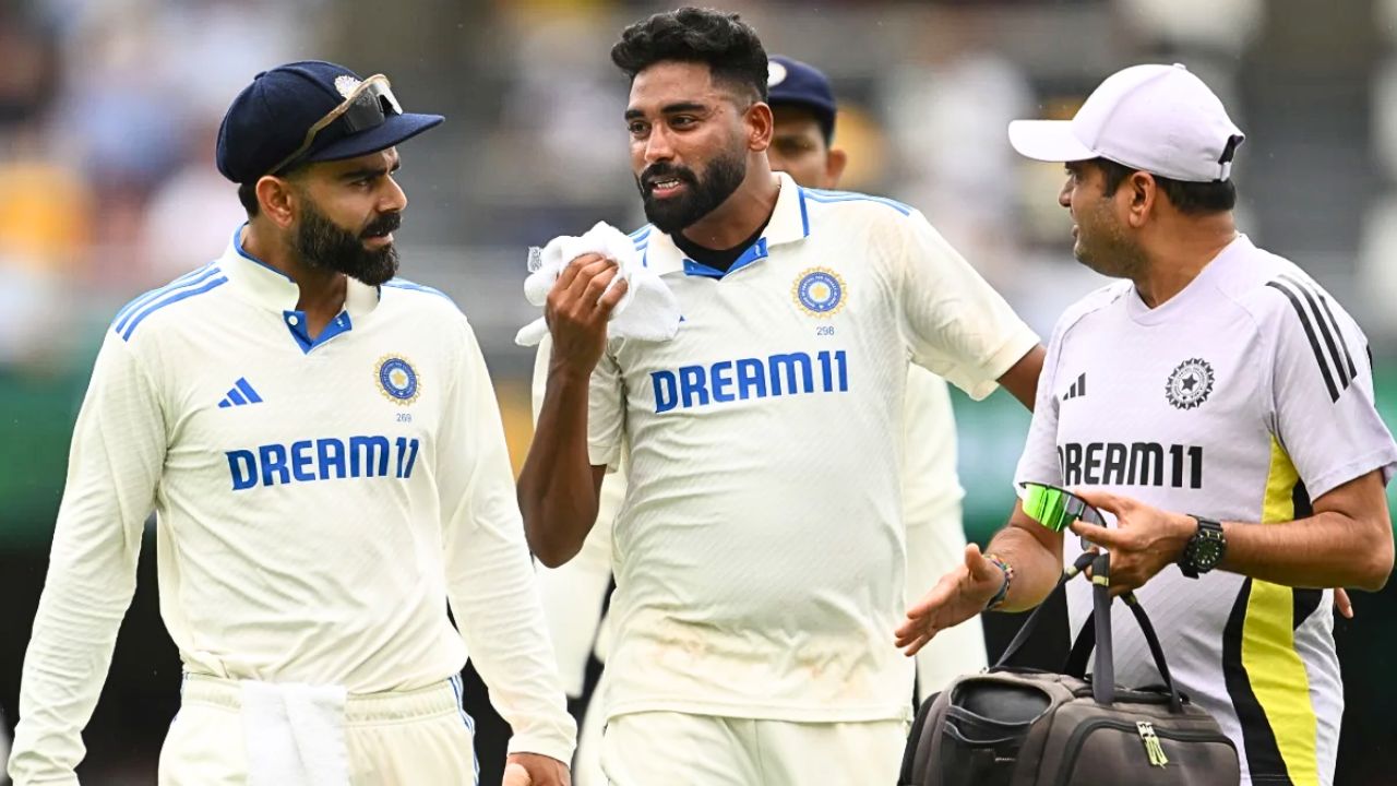 IND vs AUS 3rd Test Match Mohammed Siraj Injury Upload in Gabba Test