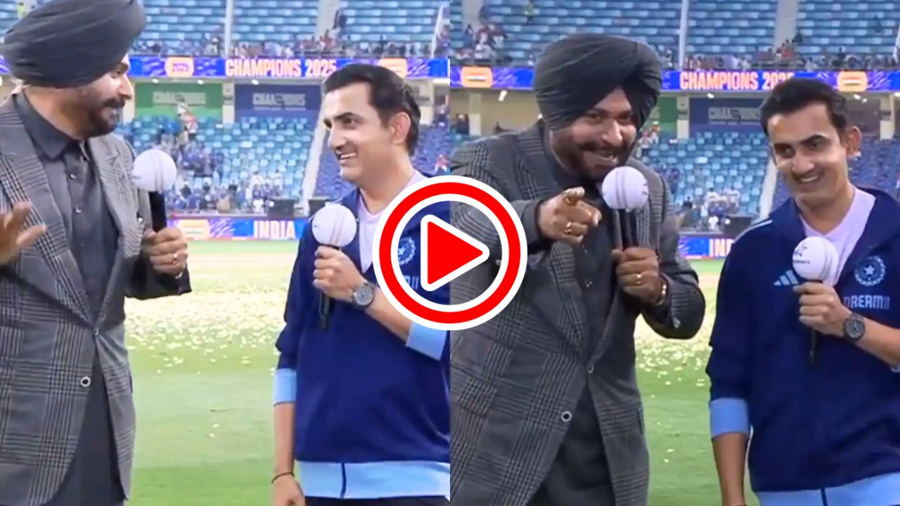 Gautam Gambhir Poem Navjot Singh Sidhu Shock Video