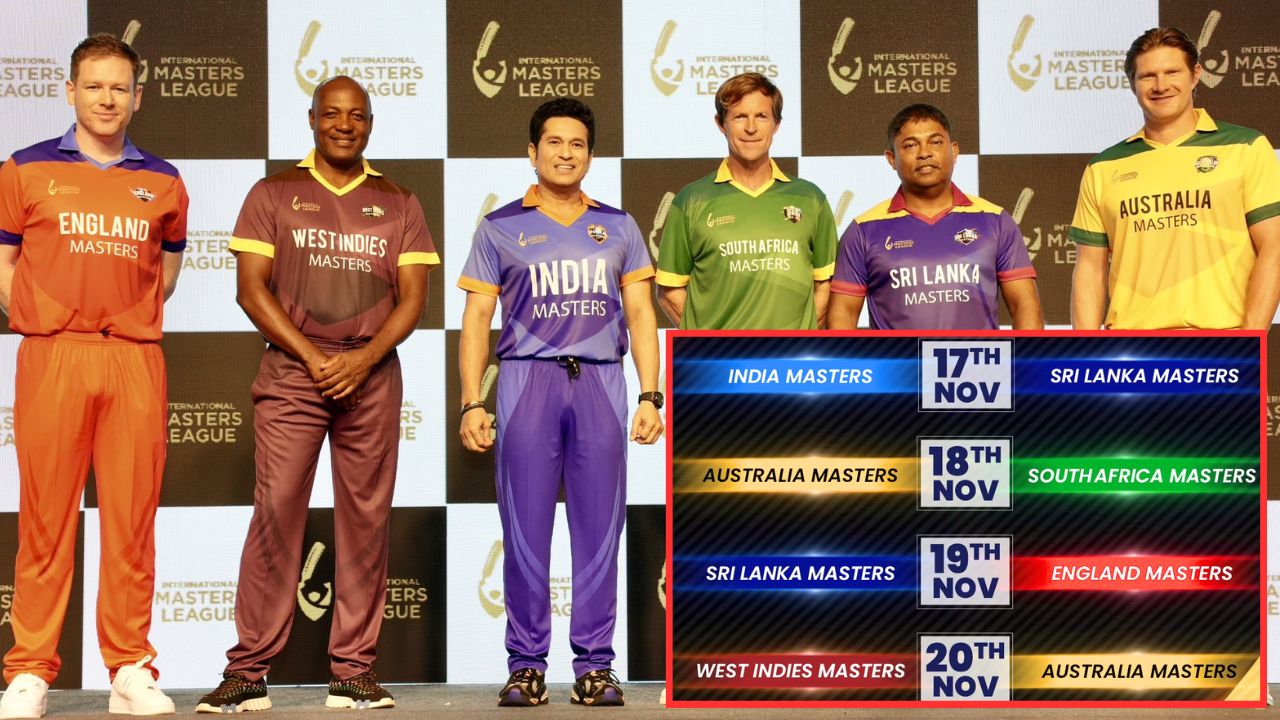 International Masters League when and where watch all match details Sachin Tendulkar to lead India