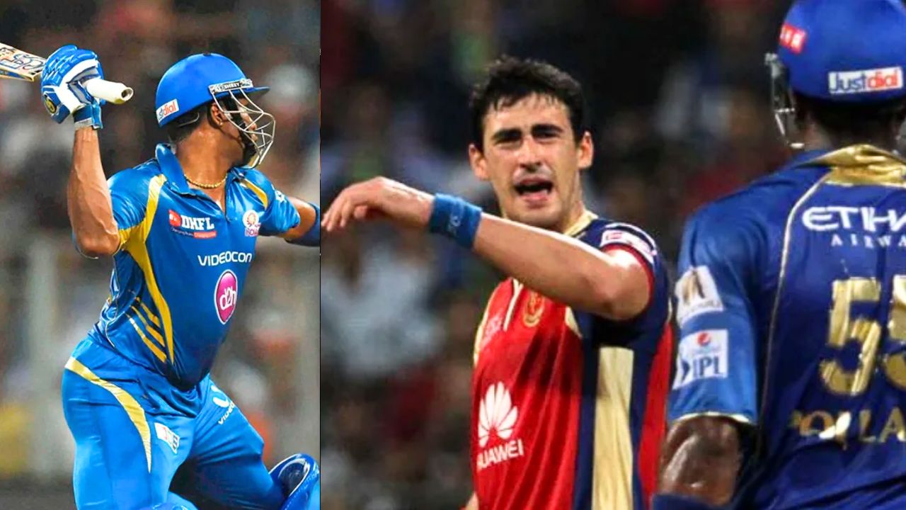 Mitchell Starc And Kieron Pollard Fight Incident IPL History