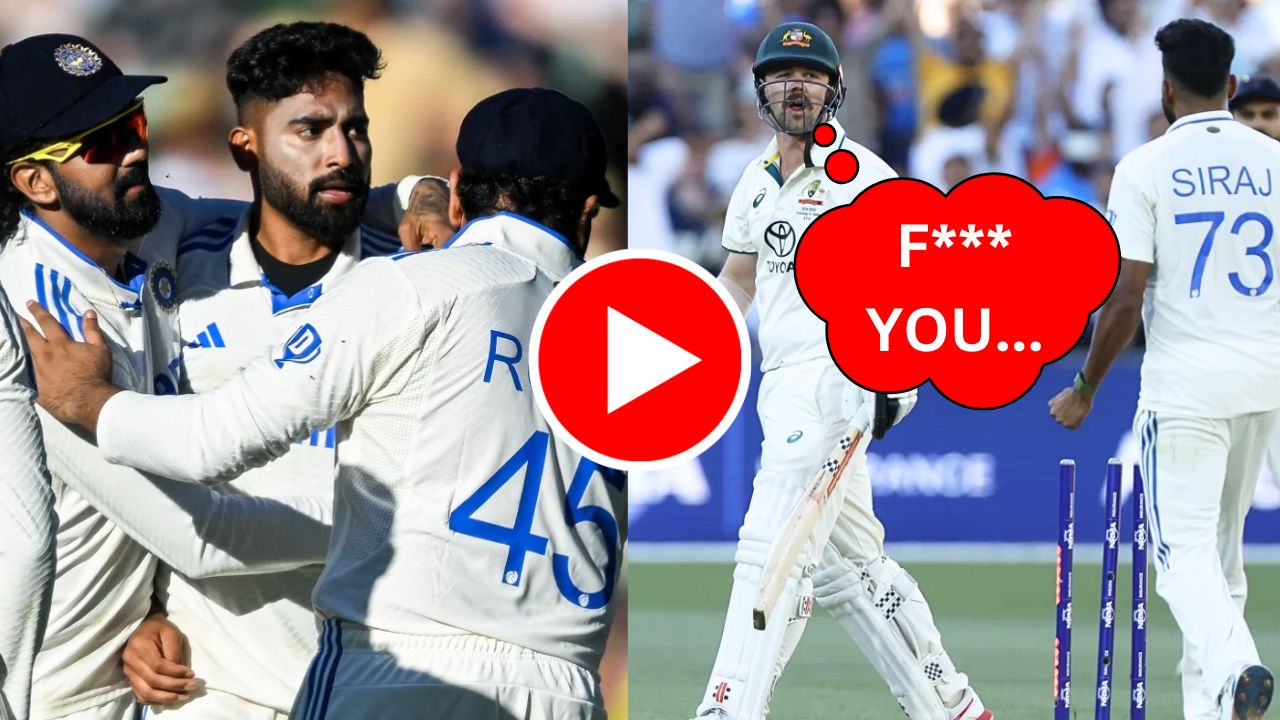 IND vs AUS 2nd Test Match Mohammed Siraj and Travis Head Abuse video