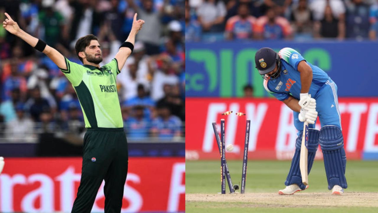 Shaheen Afridi again dismisses Rohit Sharma on a deadly yorker which dismantled hitman stumps