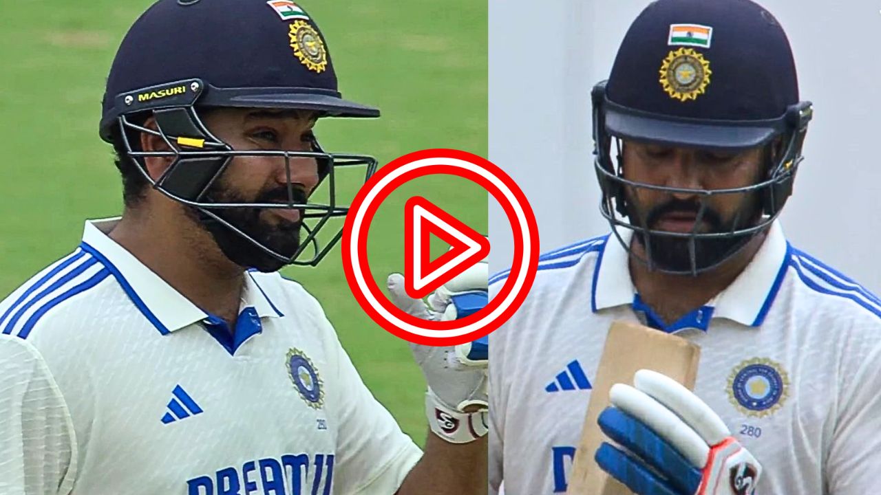 IND vs BAN Rohit Sharma Out Video in first test match at Chennai