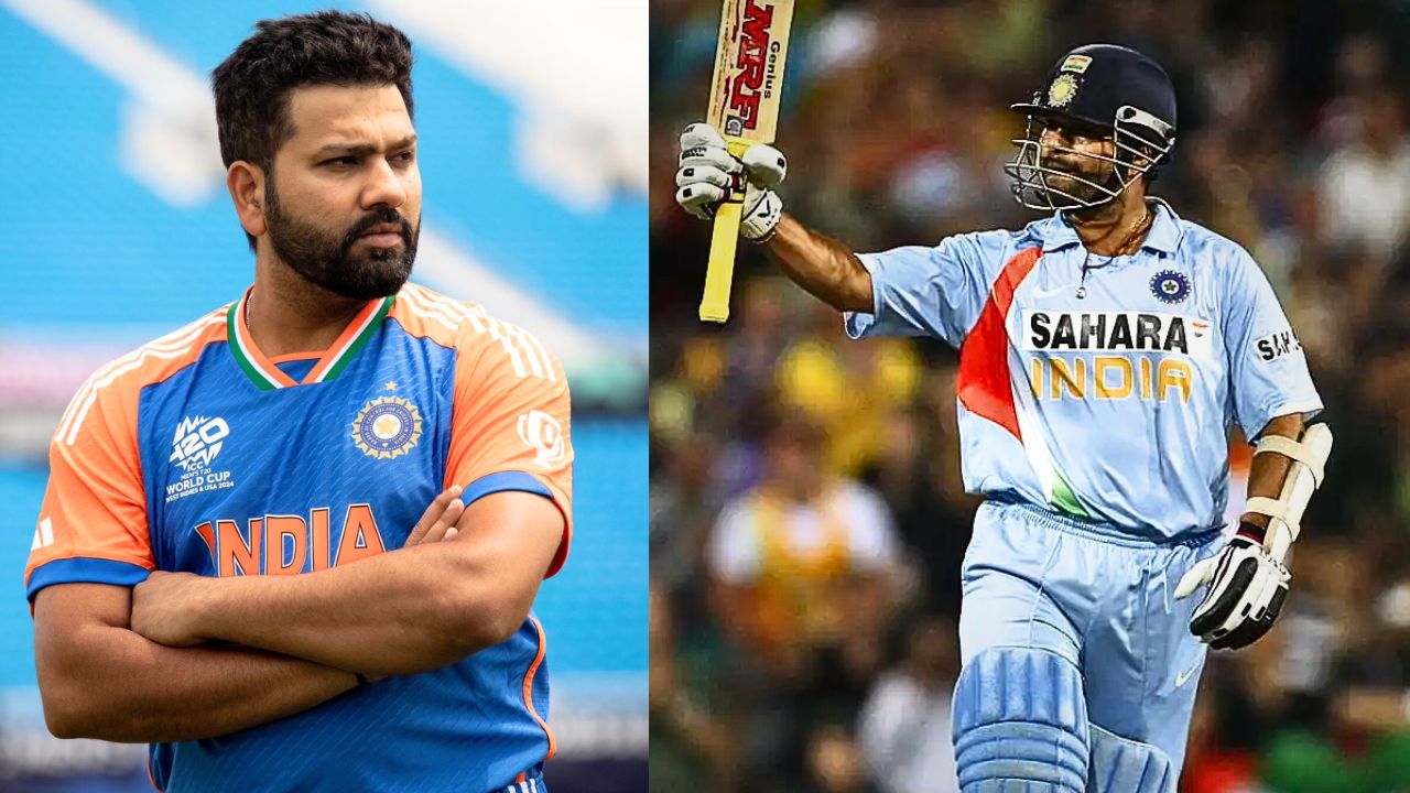 Rohit Sharma Broke Sachin Tendulkar Record OTD in 2023 become 2nd fastest player to 10000 runs