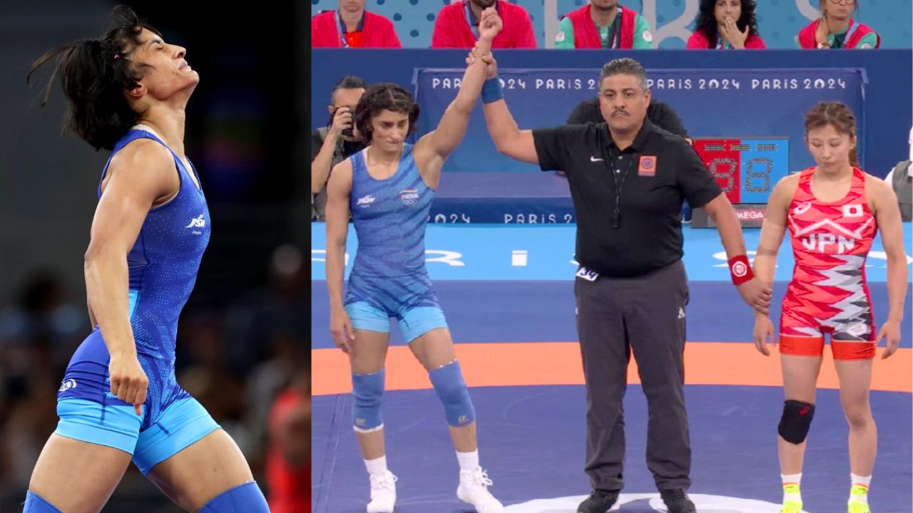 Paris Olympics 2024 Vinesh Phogat defeated World Champion in first round of wrestling