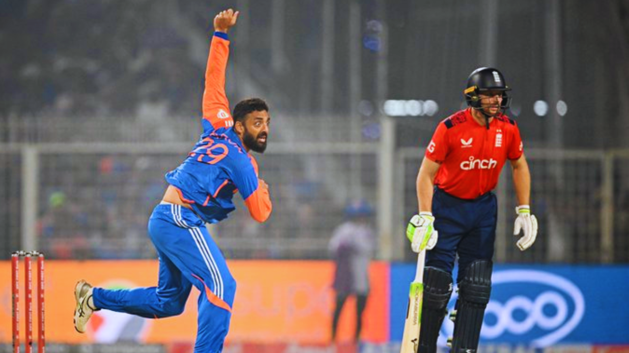 Dropped from the Champions Trophy team Varun Chakravarthy gave a befitting reply