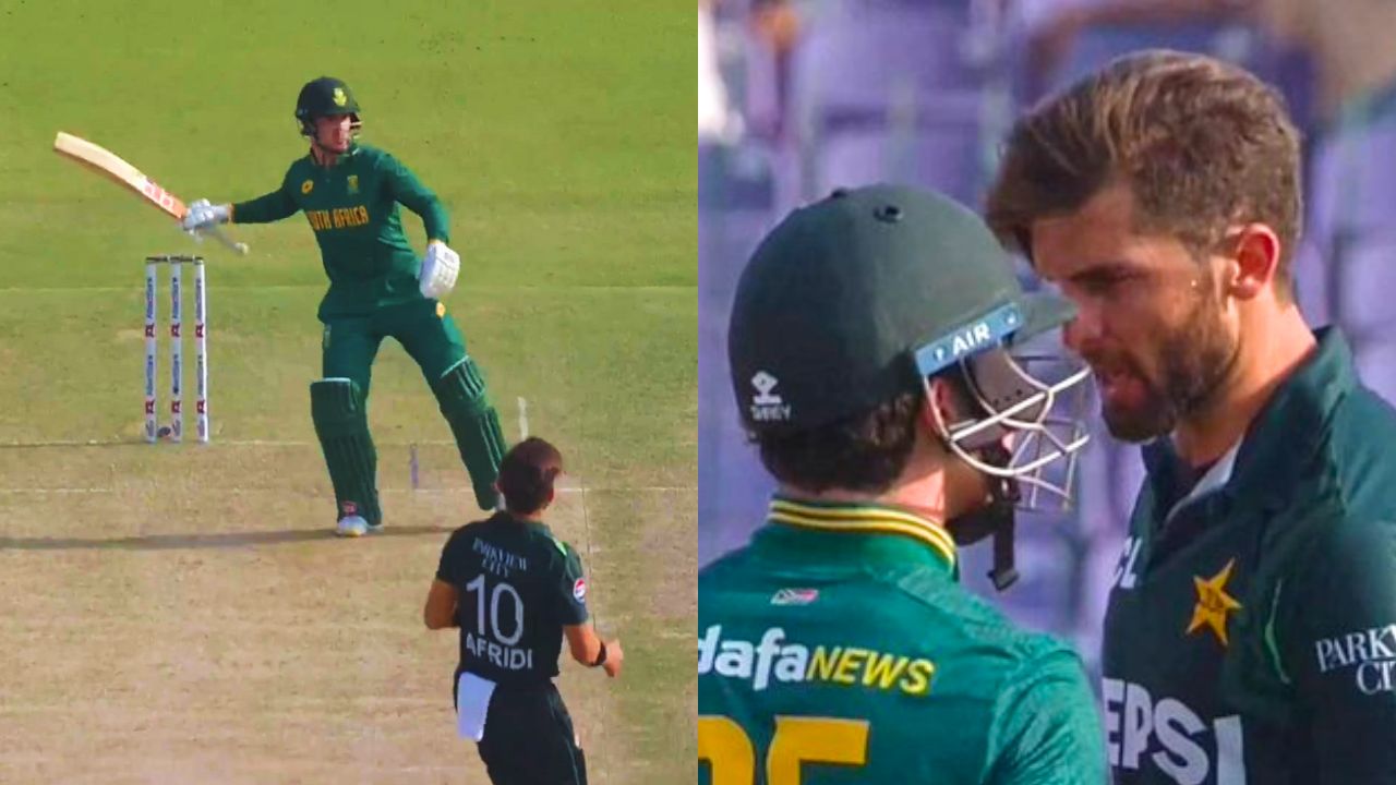 PAK vs SA Shaheen Afridi and Matthew Breetzke involved in a heated verbal altercation on the field