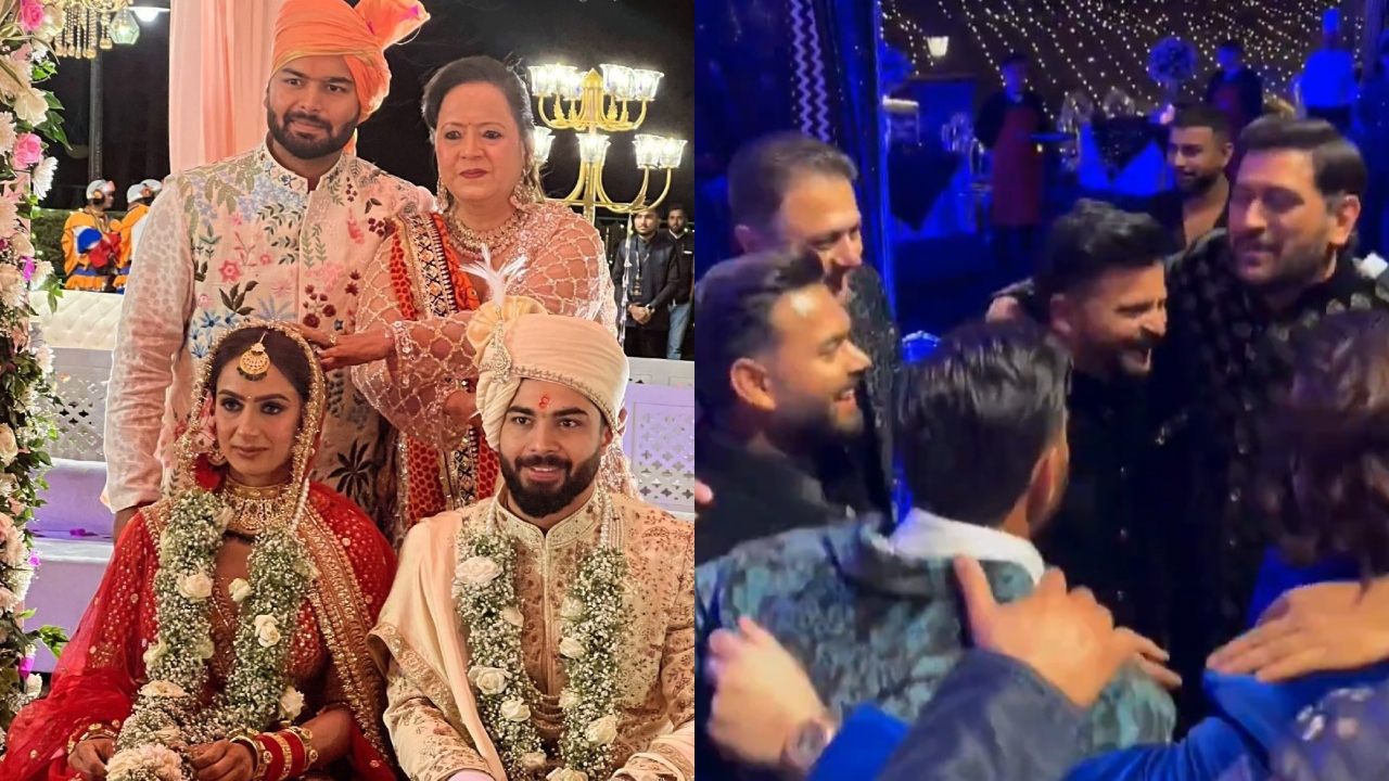 Rishabh Pant Sister Wedding Sakshi Pant Ties Knot With Ankit Chaudhary Mussoorie sakshi pant ankit chaudhary wedding pics