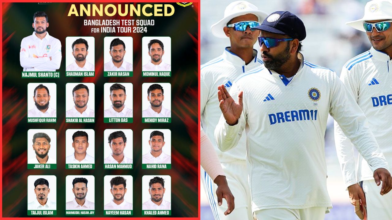 IND vs BAN Bangladesh Test Squad for the India Tour 2024