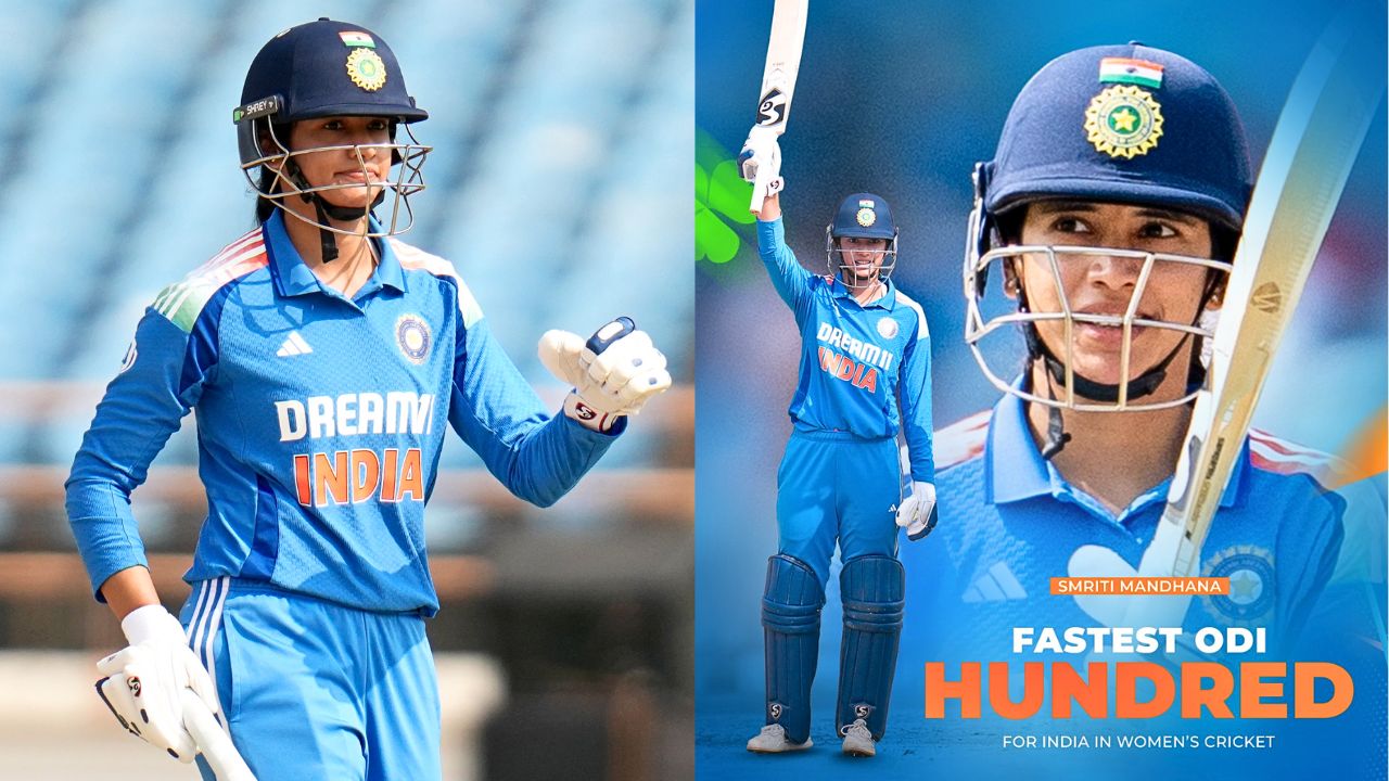 INDW vs IREW ODI Match Smriti Mandhana Hundred