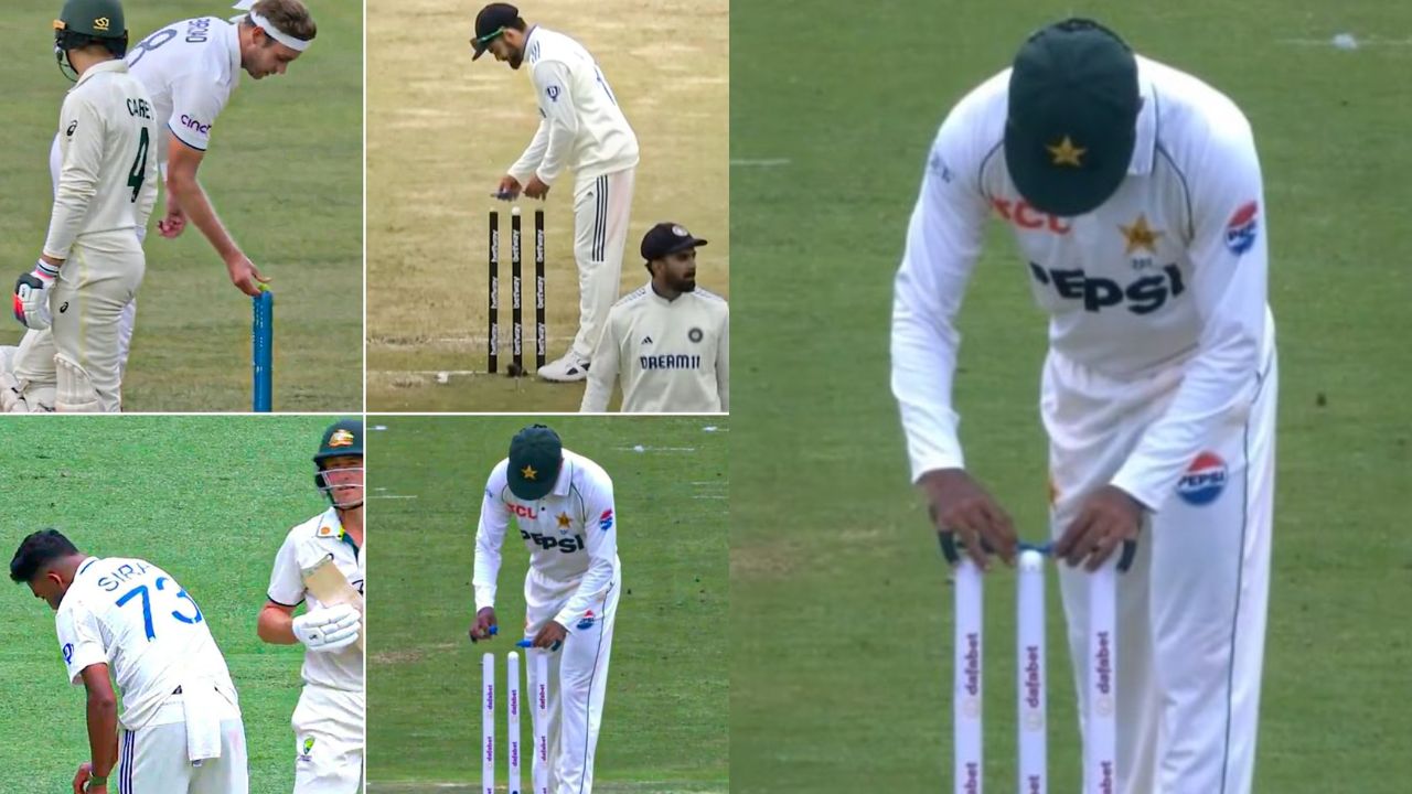 SA vs PAK 1st Test Match Babar Azam Flips The Bails