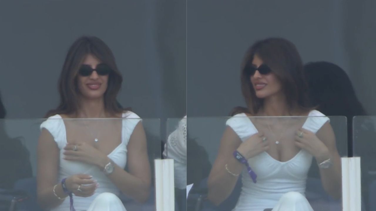 IND vs PAK: Hardik Pandya's rumored girlfriend Jasmin Walia reached Dubai stadium to watch the match